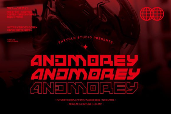 Andmorey: A Futuristic Display Font for Bold Editorial Design
