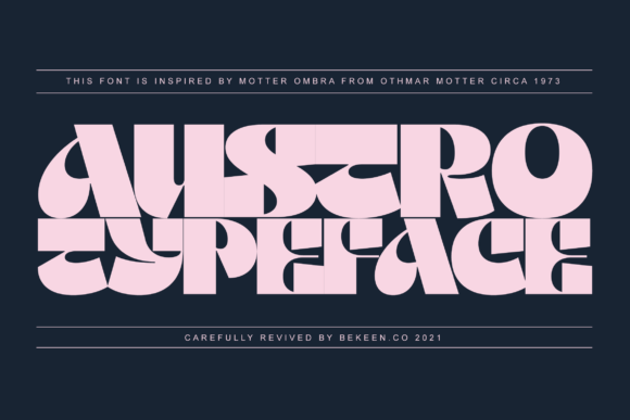 Austro Font for Handmade Creations and Branding
