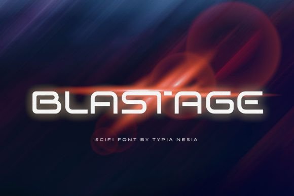 Blastage: A Futuristic Font for Creative Makers
