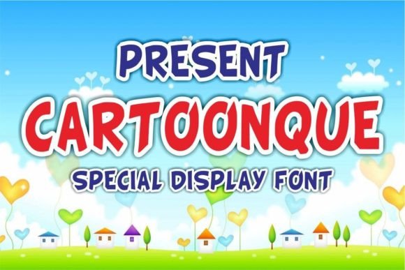 Cartoonque: A Modern Cartoon-Style Display Font for Bold Visuals