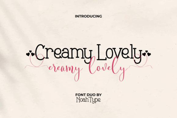 Creamy Lovely: The Perfect Display Font for Chic Digital Branding