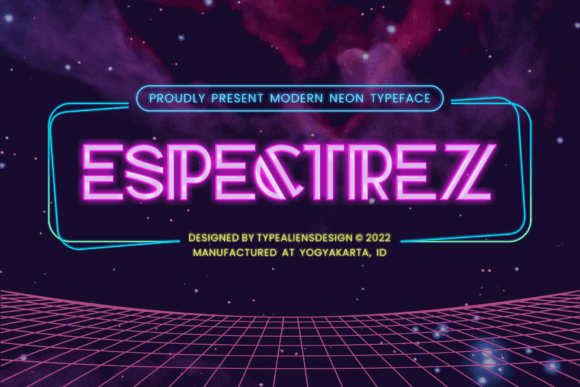 Espectrez: A Neon-Inspired Font for Bold Branding