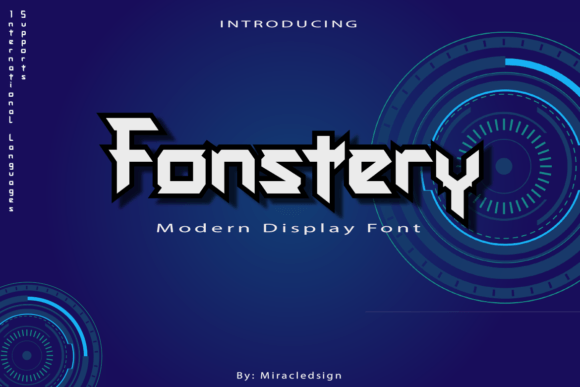 Fonstery: A Modern Display Font for Editorial Excellence