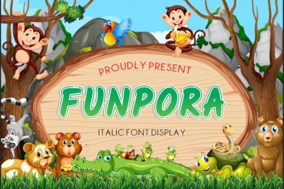 Funpora: A Playful Display Font for Creative Projects