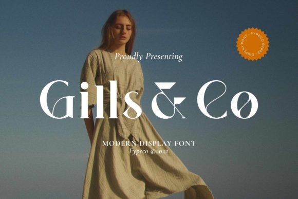 Gills Co Modern Display Font for Editorial Design