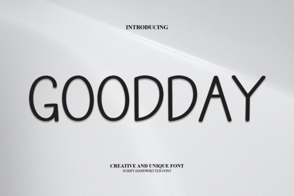 Goodday: A Charmed Display Font for Creative Branding