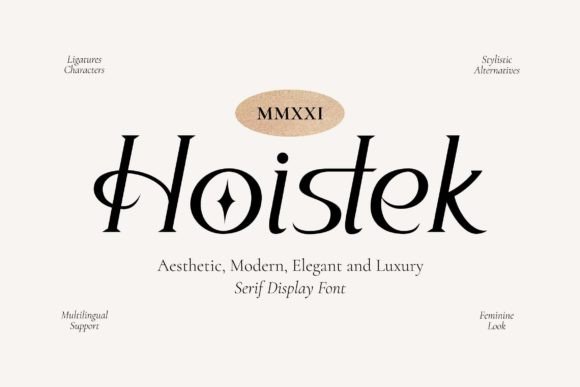 Hoistek: A Serif Display Font for Editorial Elegance