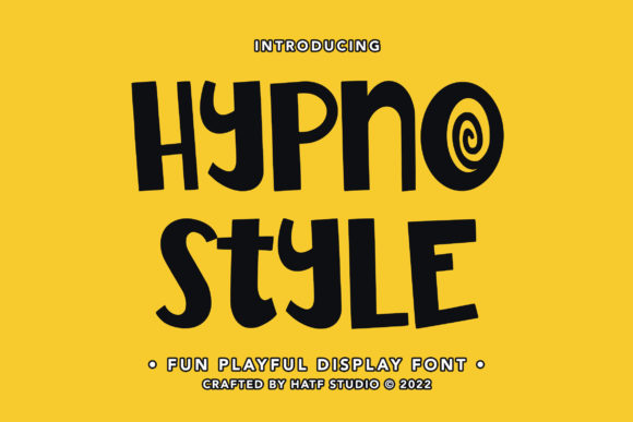 Hypno Style: A Playful Display Typeface for Modern Digital Brands