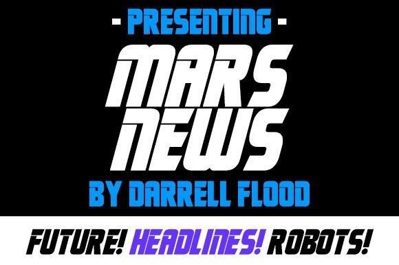 Mars News Font: A Futuristic Display Font for Modern Design