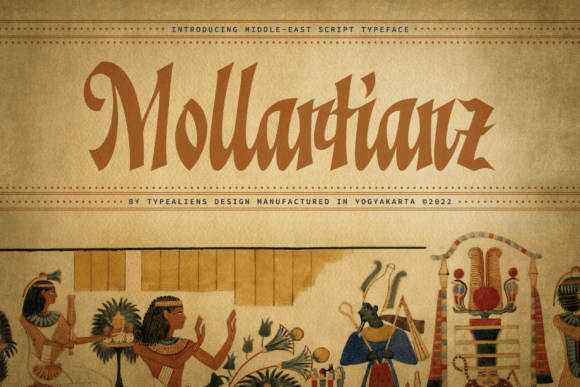 Mollartianz: A Vintage Display Font for Modern Editorial Design