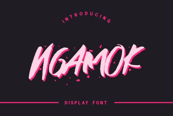 Ngamok: A Bold Display Font for Impactful Web Design