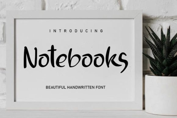 Notebooks: A Playful Display Font for Creative Branding