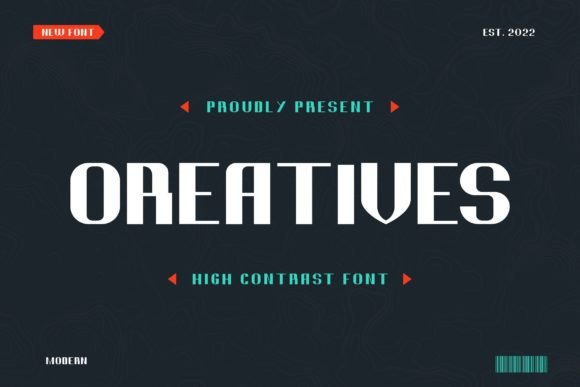 Oreatives: A Bold Display Font for Creative Branding