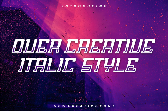 Over Creative: The Bold Display Font for Modern Web Design