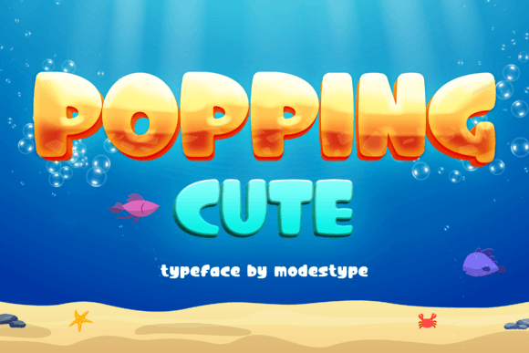 Popping Cute Font for Kids-Focused Editorial Design