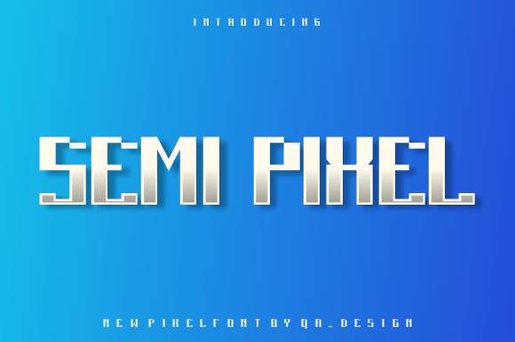 Semi Pixel Font for Bold Branding and Creative Projects