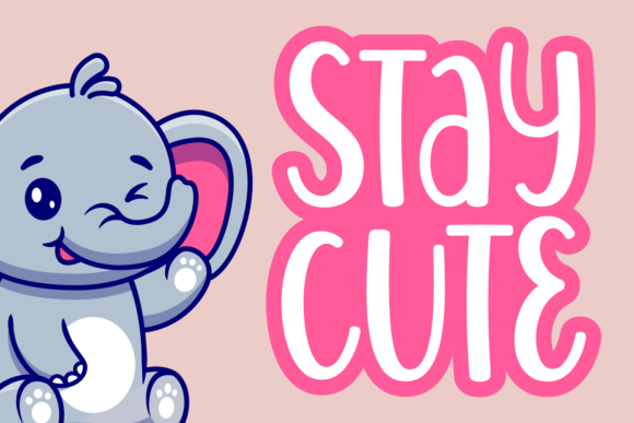 Stay Cute: A Playful Display Font for Modern Web Design