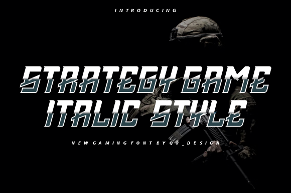 Strategy Game: A Bold Display Font for Digital Branding