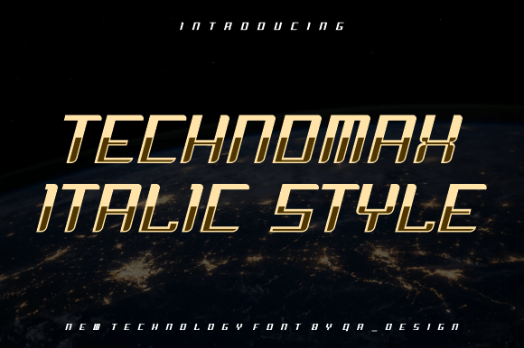 Technomax: A Bold Display Font for Dynamic Branding