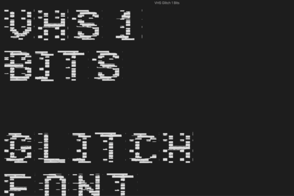 VHS 1 Bits: The Ultimate Glitch Display Font for Bold Branding