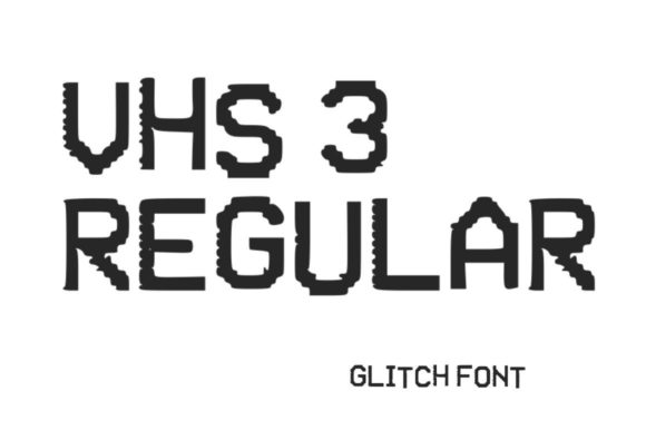 VHS Glitch 3 Regular: The Perfect Typeface for Bold Brand Identity