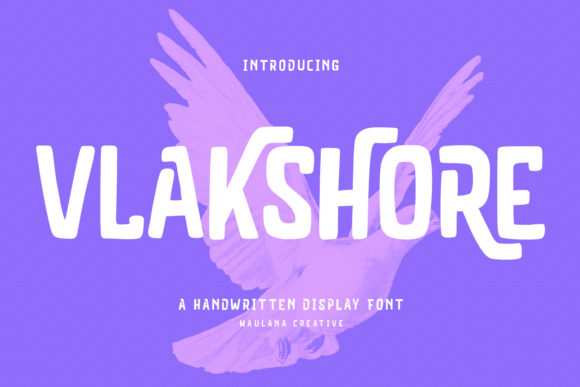 Vlakshore: The Handwritten Display Font for Bold Branding